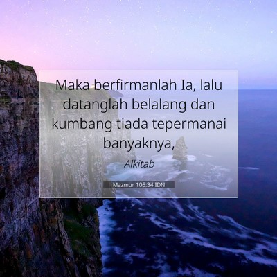 Mazmur 105:34 Ayat Alkitab Dijelaskan