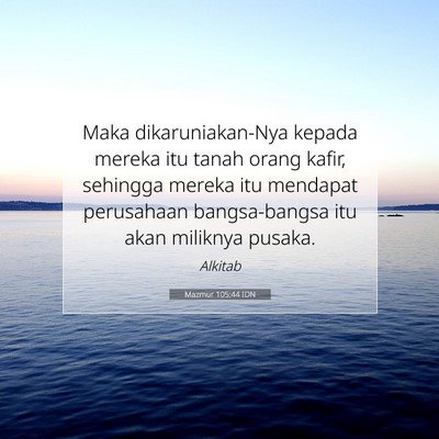 Mazmur 105:44 IDN Gambar Ayat Alkitab