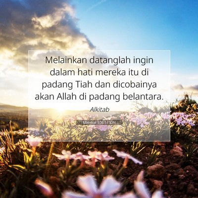 Mazmur 106:14 Ayat Alkitab Dijelaskan