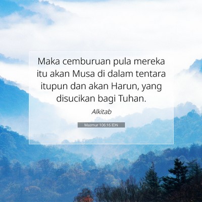 Mazmur 106:16 IDN Gambar Ayat Alkitab