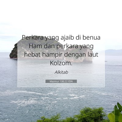 Mazmur 106:22 Ayat Alkitab Dijelaskan
