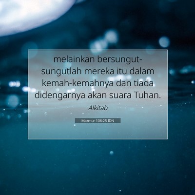 Mazmur 106:25 Ayat Alkitab Dijelaskan