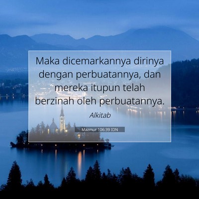 Mazmur 106:39 IDN Gambar Ayat Alkitab