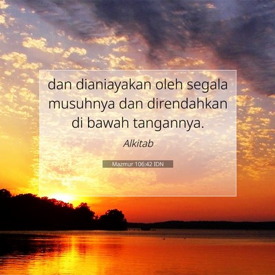 Mazmur 106:42 Ayat Alkitab Dijelaskan