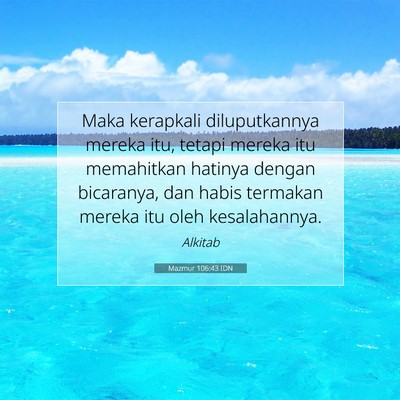 Mazmur 106:43 IDN Gambar Ayat Alkitab