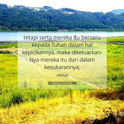 Mazmur 107:28 IDN Gambar Ayat Alkitab