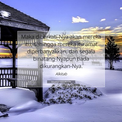 Mazmur 107:38 IDN Gambar Ayat Alkitab