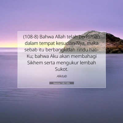 Mazmur 108:7 Ayat Alkitab Dijelaskan