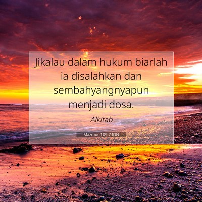 Mazmur 109:7 Ayat Alkitab Dijelaskan