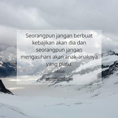 Mazmur 109:12 Ayat Alkitab Dijelaskan