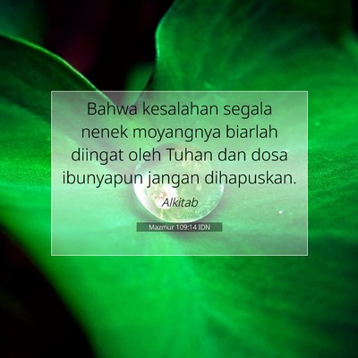 Mazmur 109:14 IDN Gambar Ayat Alkitab