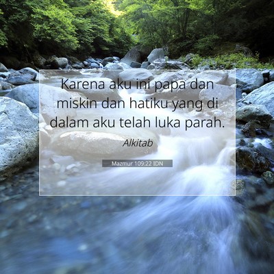 Mazmur 109:22 Ayat Alkitab Dijelaskan
