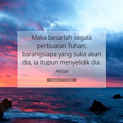 Mazmur 111:2 IDN Gambar Ayat Alkitab
