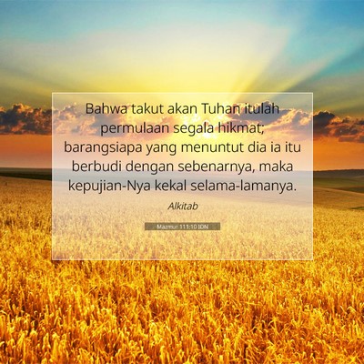 Mazmur 111:10 IDN Gambar Ayat Alkitab