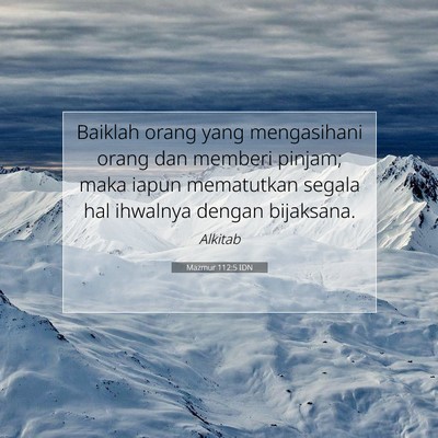 Mazmur 112:5 IDN Gambar Ayat Alkitab