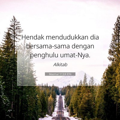 Mazmur 113:8 Ayat Alkitab Dijelaskan