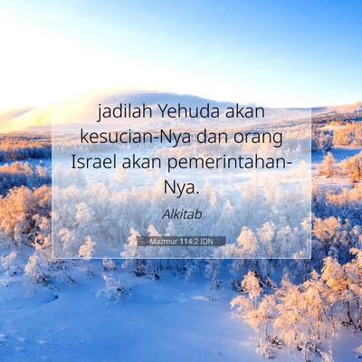 Mazmur 114:2 IDN Gambar Ayat Alkitab