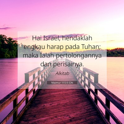 Mazmur 115:9 IDN Gambar Ayat Alkitab