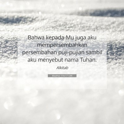 Mazmur 116:17 IDN Gambar Ayat Alkitab