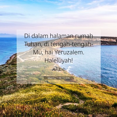 Mazmur 116:19 Ayat Alkitab Dijelaskan