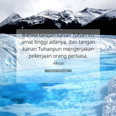 Mazmur 118:16 Ayat Alkitab Dijelaskan