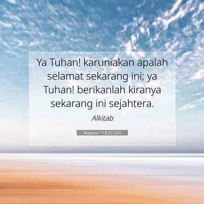 Mazmur 118:25 IDN Gambar Ayat Alkitab