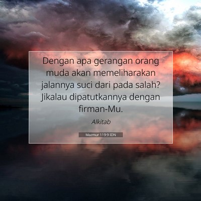Mazmur 119:9 IDN Gambar Ayat Alkitab