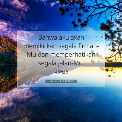 Mazmur 119:15 IDN Gambar Ayat Alkitab