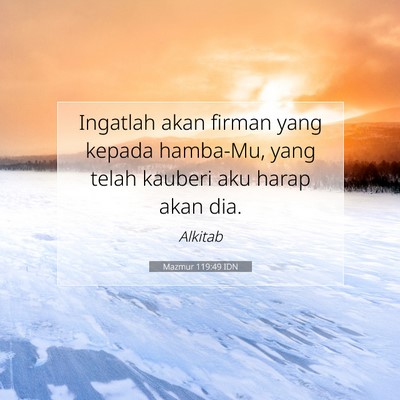 Mazmur 119:49 IDN Gambar Ayat Alkitab