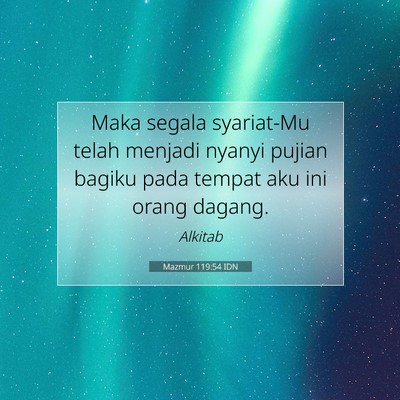 Mazmur 119:54 Ayat Alkitab Dijelaskan