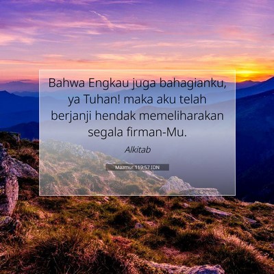Mazmur 119:57 IDN Gambar Ayat Alkitab