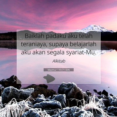 Mazmur 119:71 IDN Gambar Ayat Alkitab
