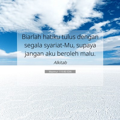 Mazmur 119:80 IDN Gambar Ayat Alkitab