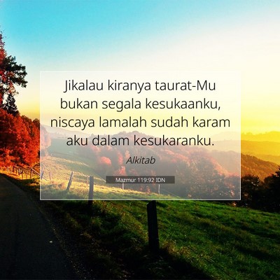 Mazmur 119:92 IDN Gambar Ayat Alkitab