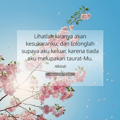 Mazmur 119:153 IDN Gambar Ayat Alkitab