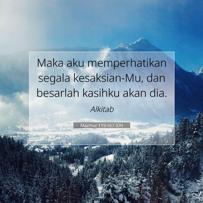 Mazmur 119:167 Ayat Alkitab Dijelaskan