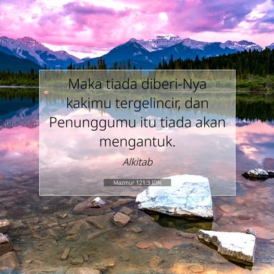Mazmur 121:3 IDN Gambar Ayat Alkitab