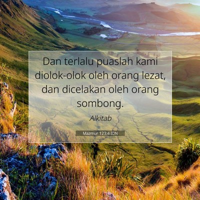 Mazmur 123:4 IDN Gambar Ayat Alkitab