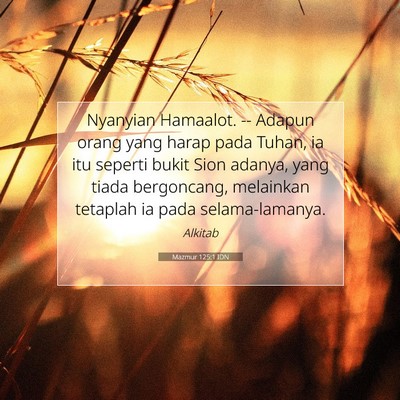 Mazmur 125:1 IDN Gambar Ayat Alkitab