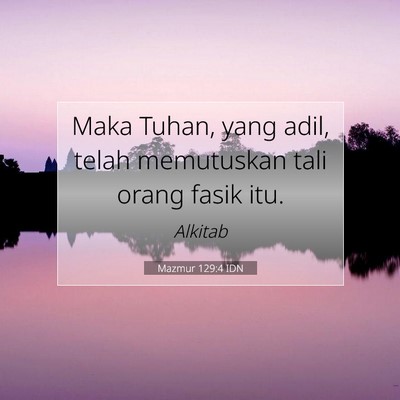 Mazmur 129:4 Ayat Alkitab Dijelaskan