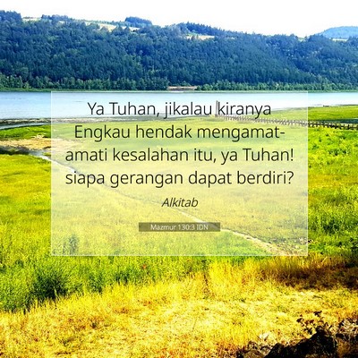 Mazmur 130:3 IDN Gambar Ayat Alkitab