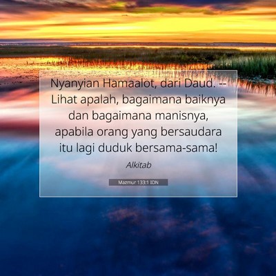 Mazmur 133:1 IDN Gambar Ayat Alkitab