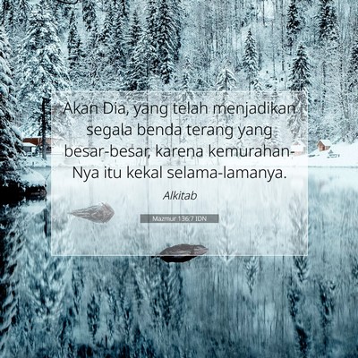 Mazmur 136:7 IDN Gambar Ayat Alkitab