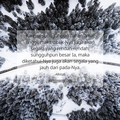 Mazmur 138:6 IDN Gambar Ayat Alkitab