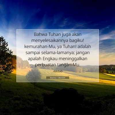 Mazmur 138:8 IDN Gambar Ayat Alkitab