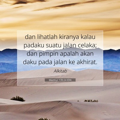 Mazmur 139:24 IDN Gambar Ayat Alkitab