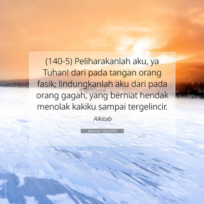 Mazmur 140:4 IDN Gambar Ayat Alkitab
