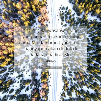 Mazmur 140:13 IDN Gambar Ayat Alkitab