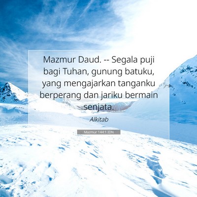 Mazmur 144:1 IDN Gambar Ayat Alkitab