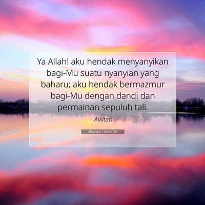 Mazmur 144:9 IDN Gambar Ayat Alkitab